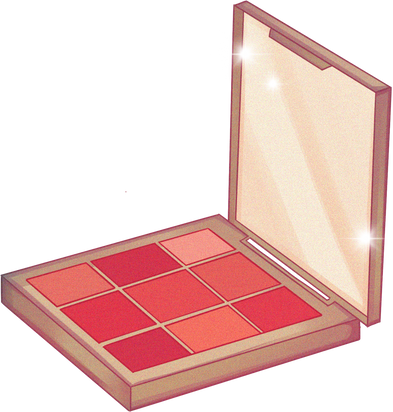 Manhwa Style Green Make-up Palette